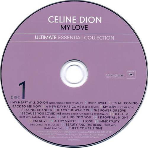 Celine Dion My Love (Ultimate Essential Collection) : CD1